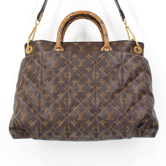 Louis Vuitton Limited Edition Exotique Python Monogram Etoile Tote Travel Bag GM - Picture 7 of 12